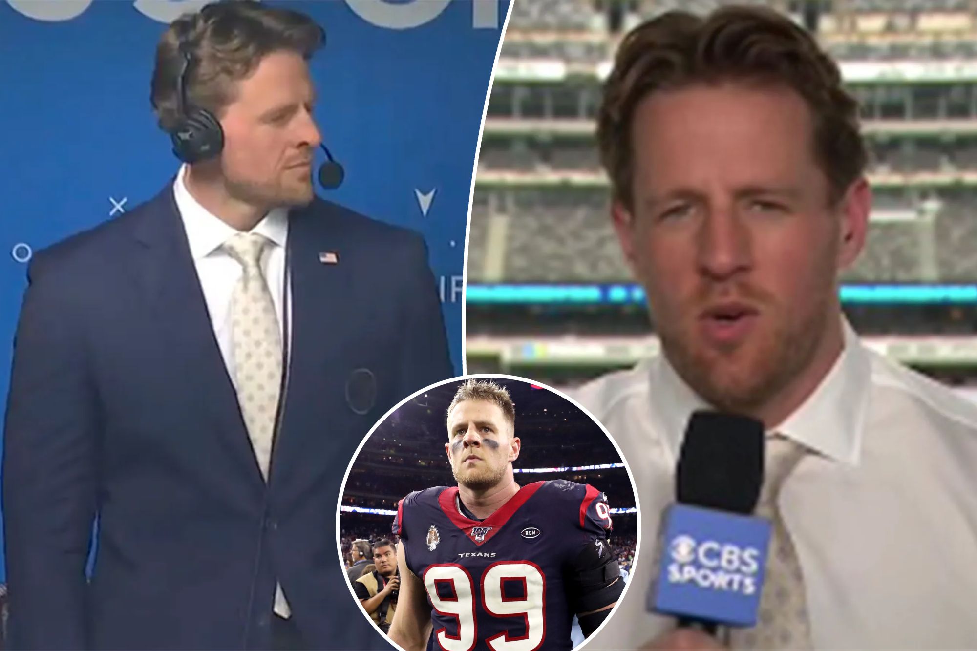 J.J. Watt’s CBS booth debut draws attention for new ‘feathered’ hairstyle as broadcast receives praise