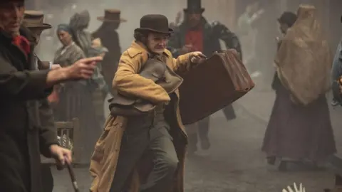 On-set image from House of Guinness