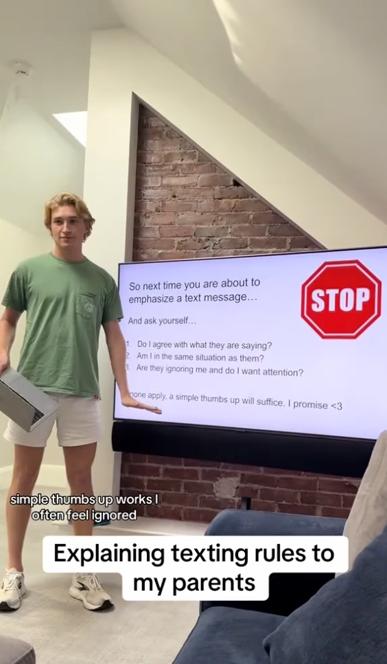 Gen Z posts ‘texting rules’ PowerPoint to teach parents messaging etiquette