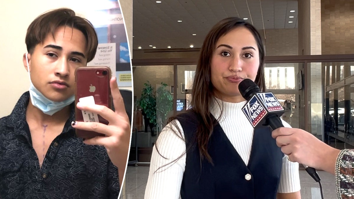 Chloe Cole during her surgeries