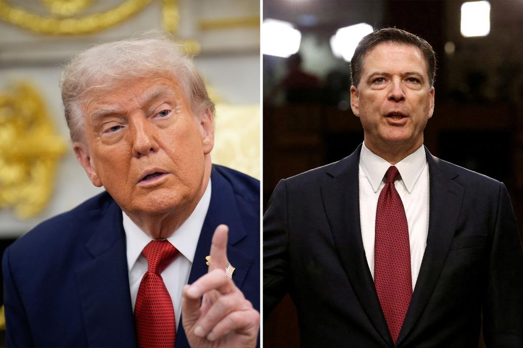 Trump hails Comey indictment in Truth Social post, calls it justice