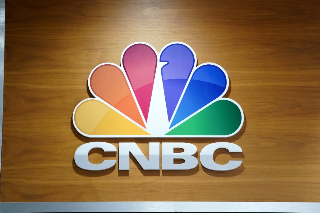 CNBC sign outside studio