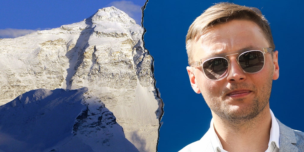 Polish skier at Mount Everest summit
