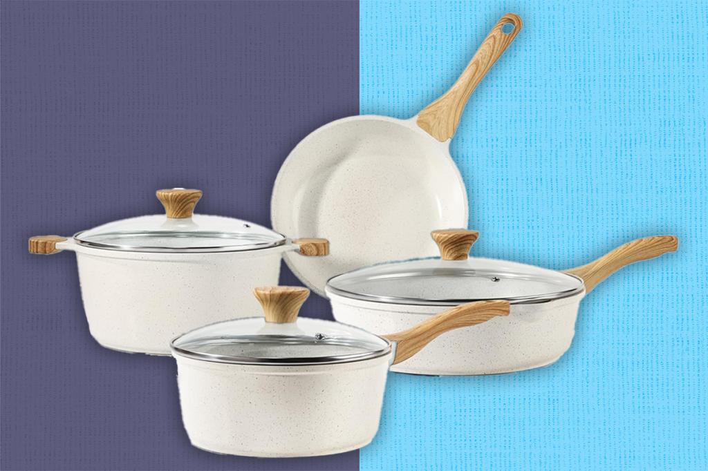 SENSARTE 13-Piece Ceramic Cookware Set Slashed 40% Ahead of Prime Big Deal Days