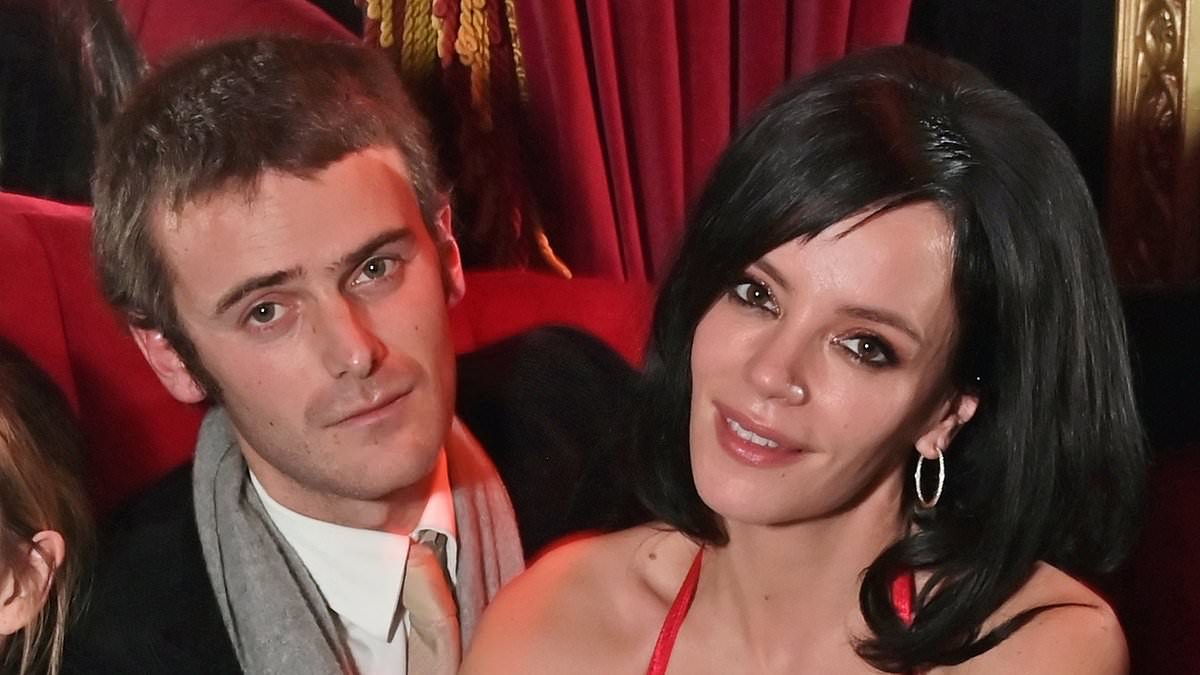 Lily Allen Shares Kiss With Jonah Freud in Revenge Dress at London Christmas Party