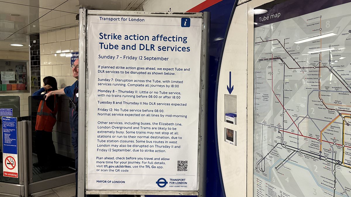London Underground network to shut after RMT begins first full walkout since 2023