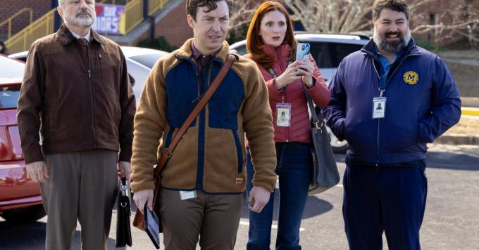 English Teacher Season 2 returns to FX/Hulu with Evan navigating a high-stakes school year