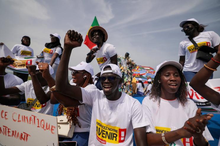 Climate activists gathered