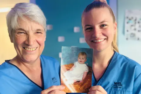 Born at Dr Gray's, now working there: Moray rebuilds maternity service as a midwife and patient reunite