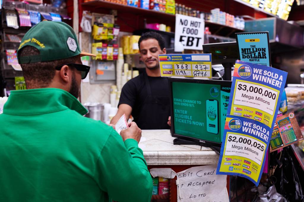 Powerball tickets purchased at store counter