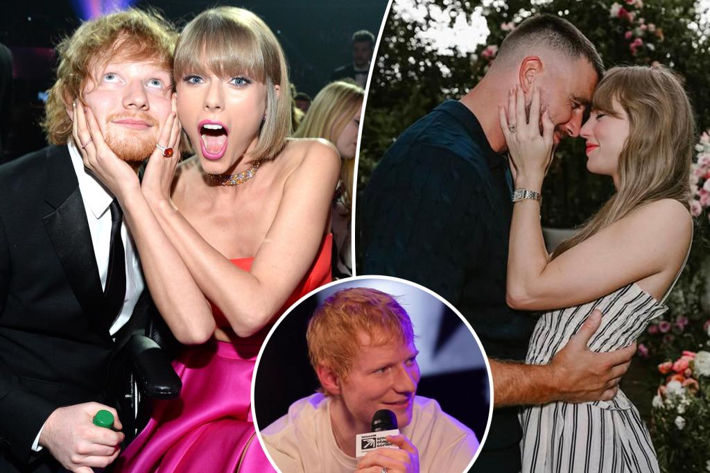 Ed Sheeran learns of Taylor Swift-Travis Kelce engagement on Instagram