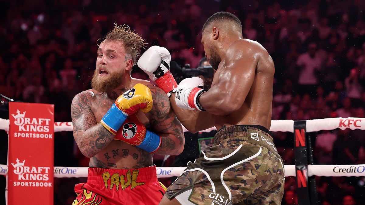 Anthony Joshua stops Jake Paul in sixth-round knockout amid Netflix boxing spectacle in Miami