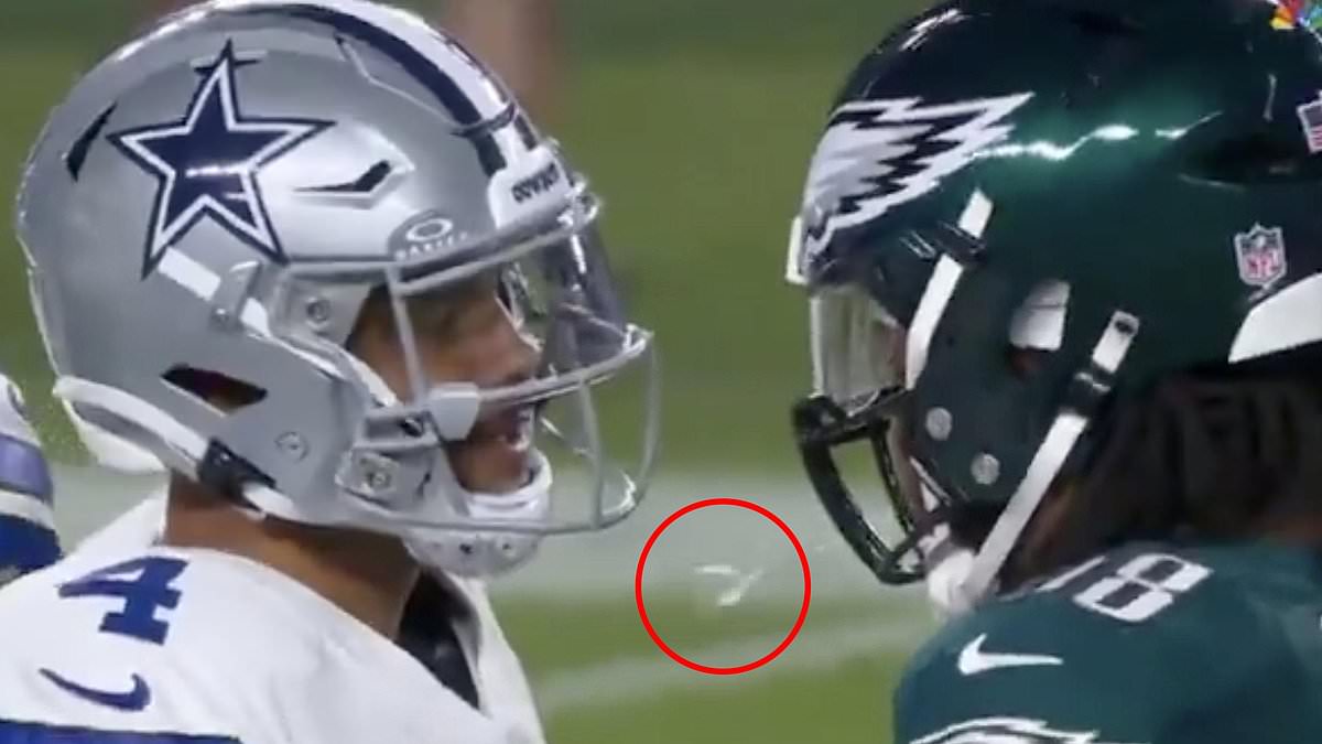 NFL reviews spitting incident between Jalen Carter and Dak Prescott in season opener
