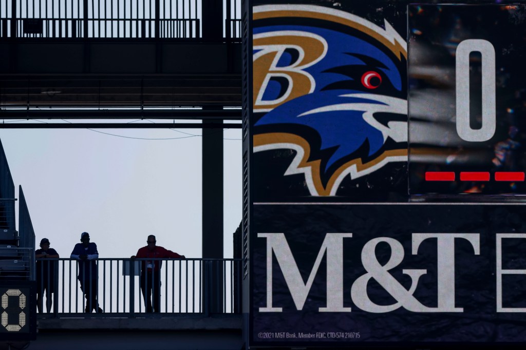 Fans watching the upper deck during a game