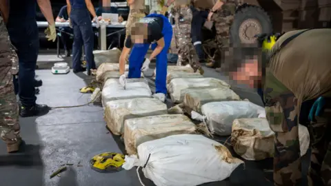 French navy seizes nearly 10 tonnes of cocaine off West African coast