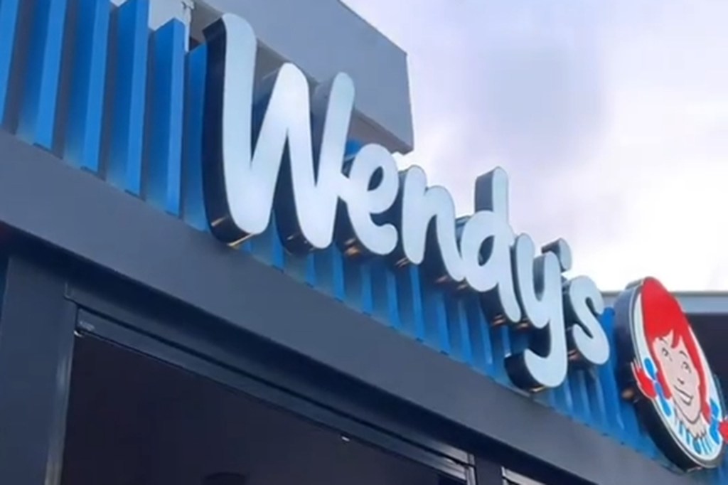 Interior at a Wendy's location