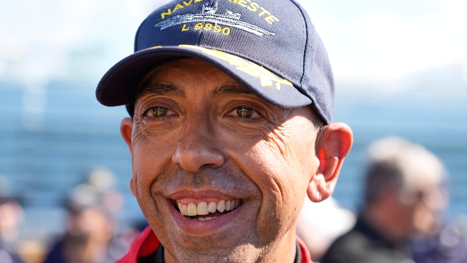 Italian driver pursues world record by driving Ferrari SF90 on aircraft carrier