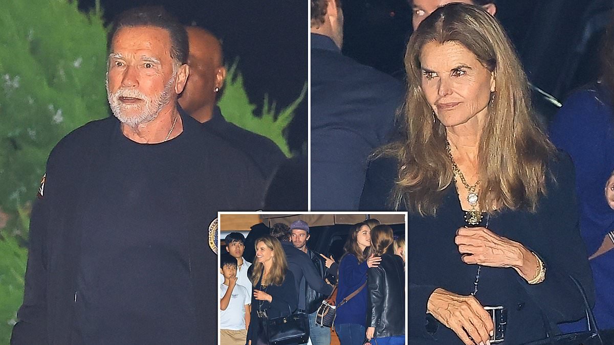 Arnold Schwarzenegger and Maria Shriver Reunite for Family Dinner at Nobu Malibu Following Divorce-Settlement Jibe