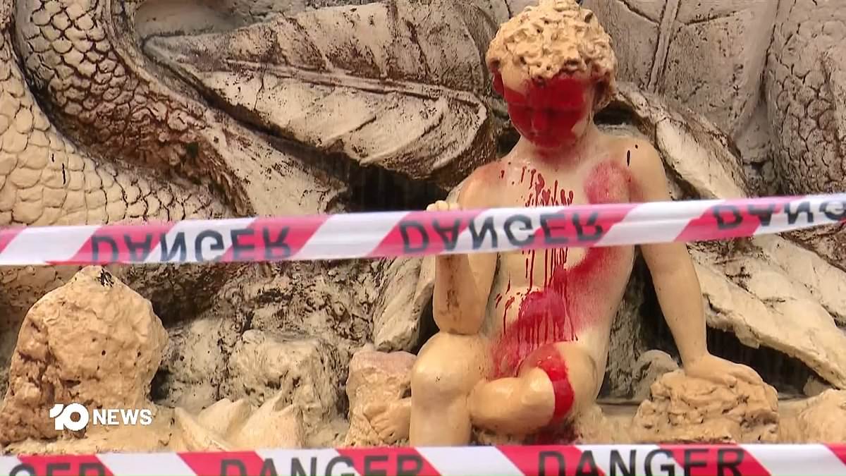 Pro-Palestine protesters vandalize Melbourne World Heritage fountain, prompting cleanup costs and police probe