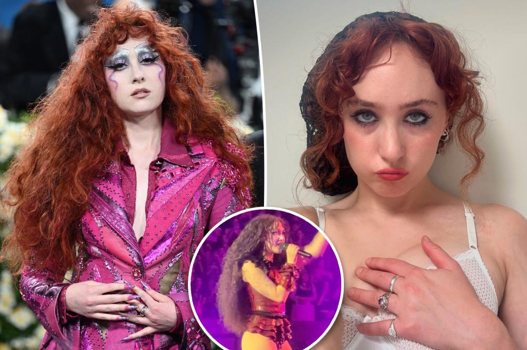 Chappell Roan debuts dramatic brunette hair transformation at Forest Hills
