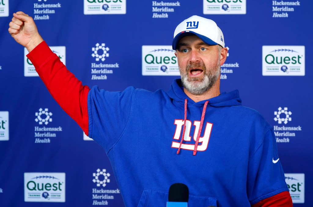 Giants defensive coordinator Shane Bowen.