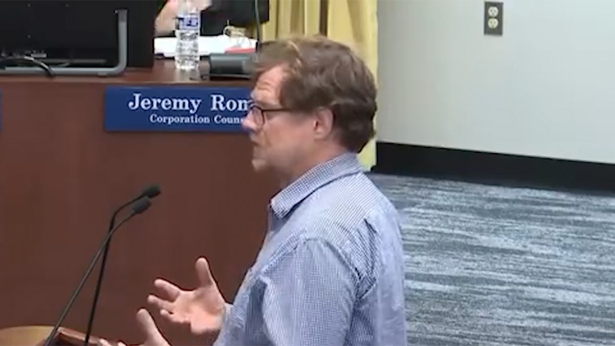 Ted Barham addresses the Dearborn City Council