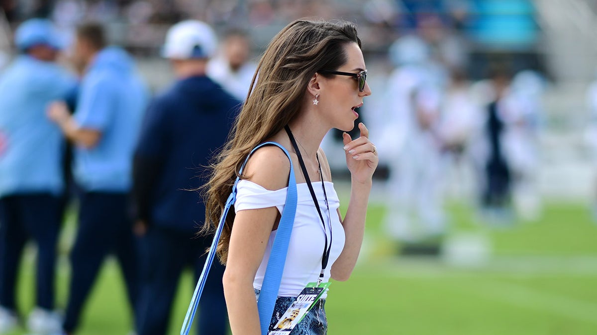 Jordon Hudson on UNC sideline