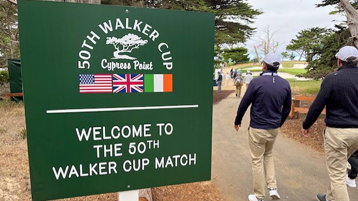 Walker Cup sign at Cypress Point