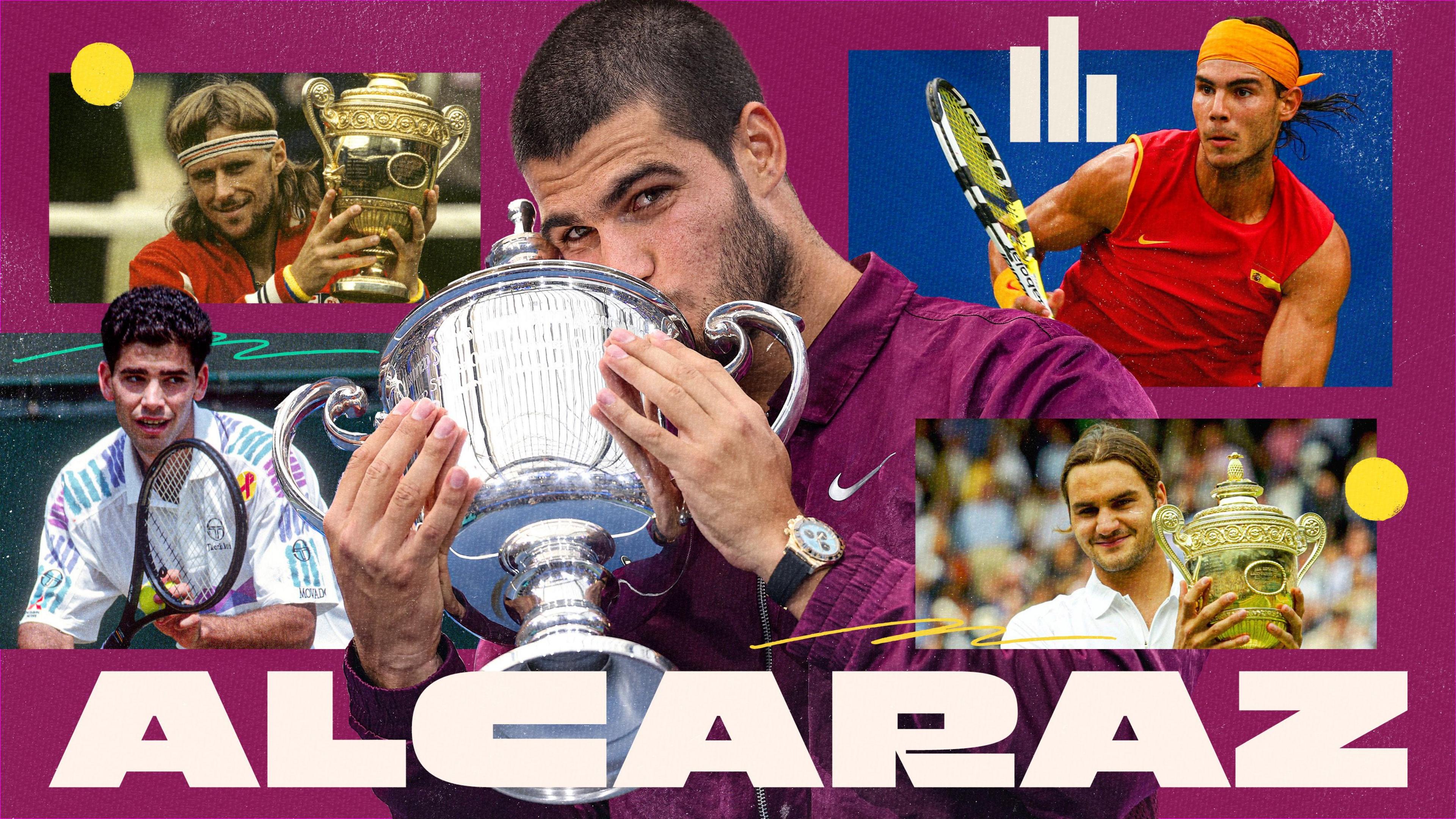 Carlos Alcaraz’s sixth Grand Slam at 22 places him among tennis legends