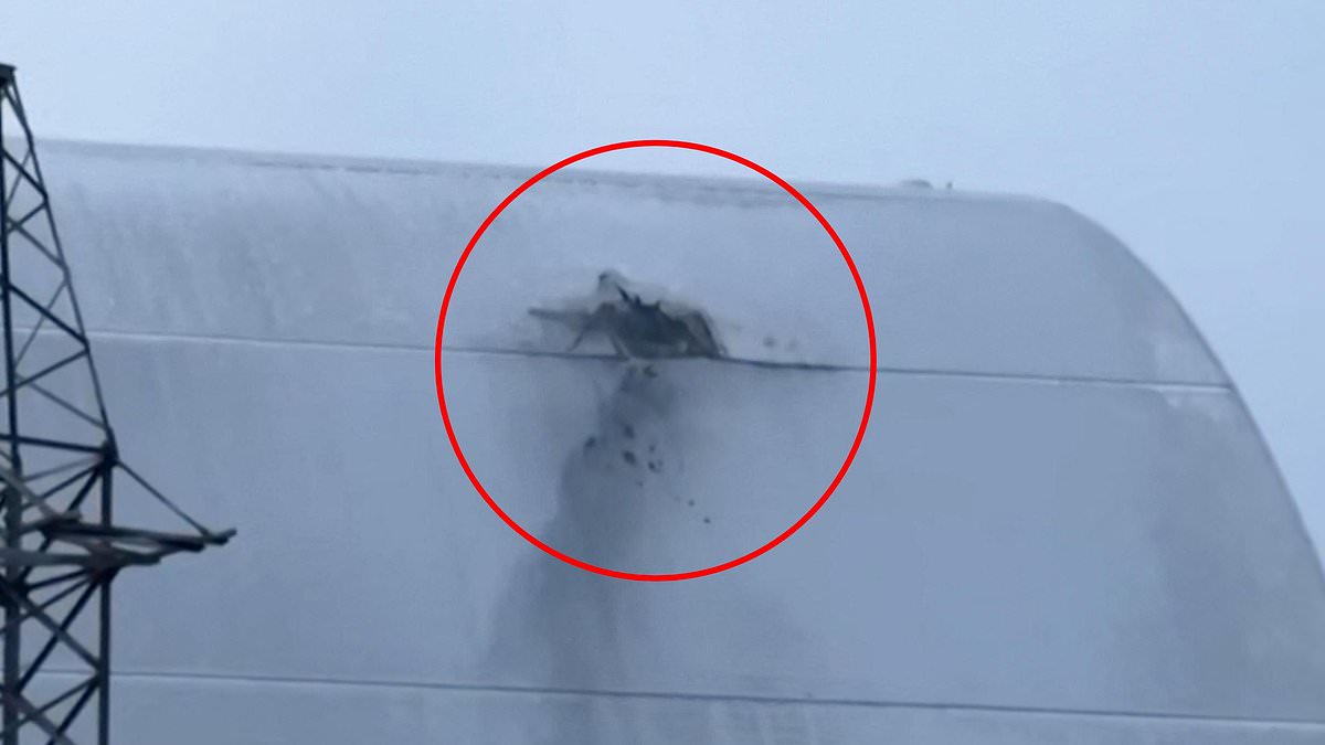 Chernobyl dome damaged by drone strike, IAEA warns as repairs are urgent