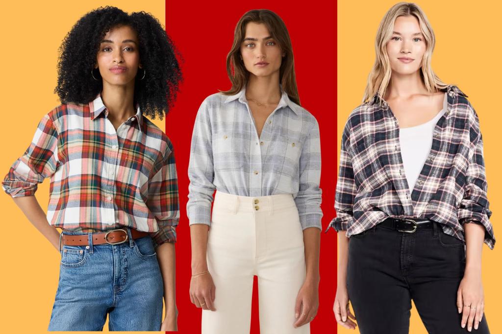 Best Flannel Shirts collage