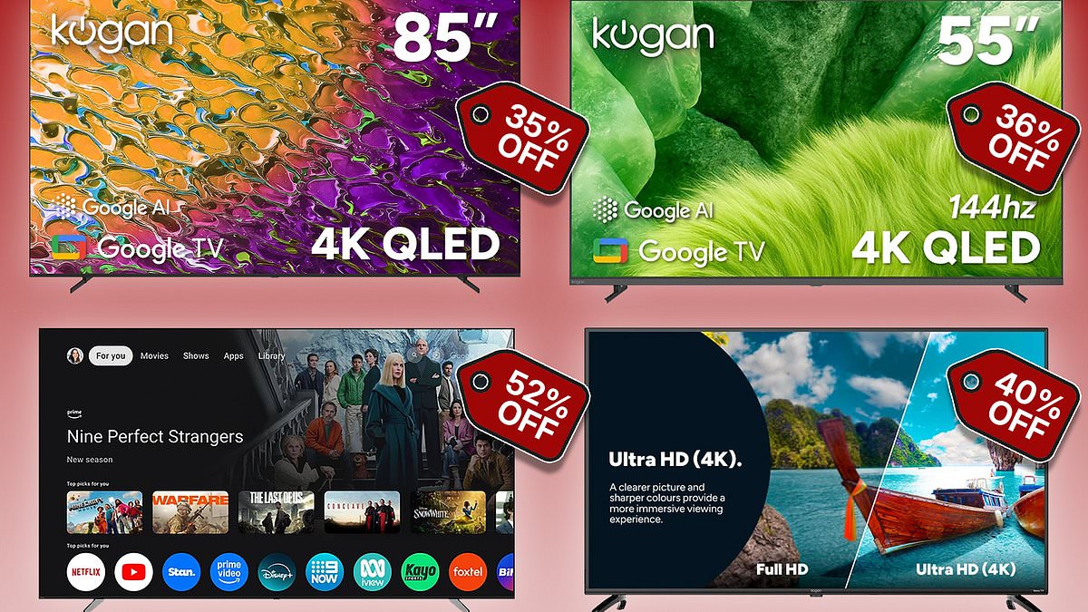Kogan launches flash TV sale with discounts up to 52% ahead of Australia's major sporting events