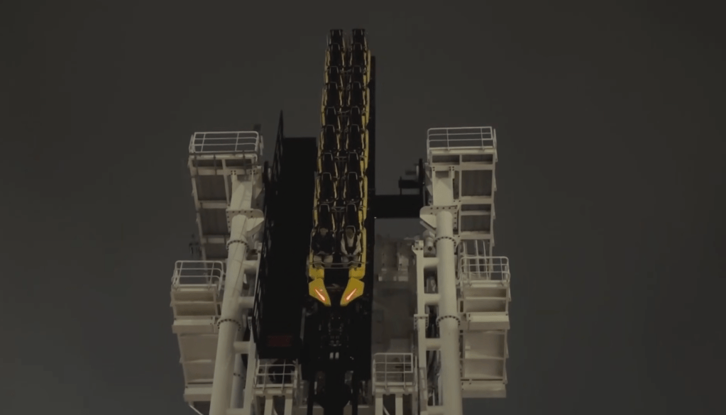 Circuit Breakers tilt coaster at night