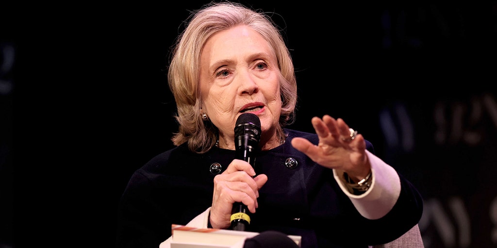 Clinton speaking at a campaign event