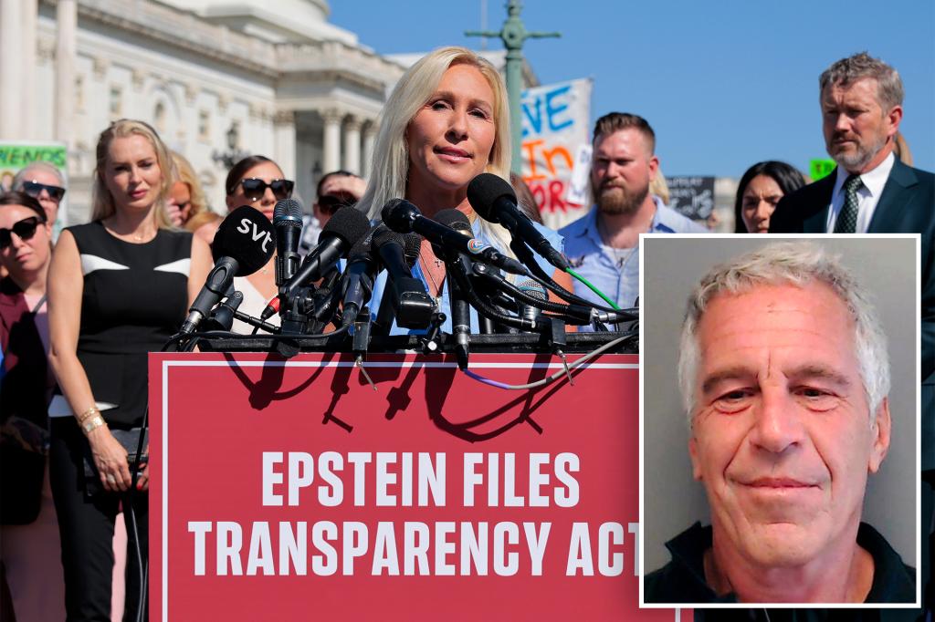 Greene says she's not suicidal as she presses to release Epstein files