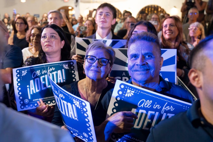 Supporters celebrate Grijalva in South Tucson