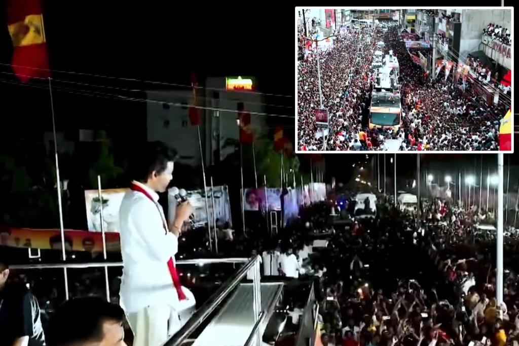 Stampede at Tamil Nadu rally kills 36, including eight children