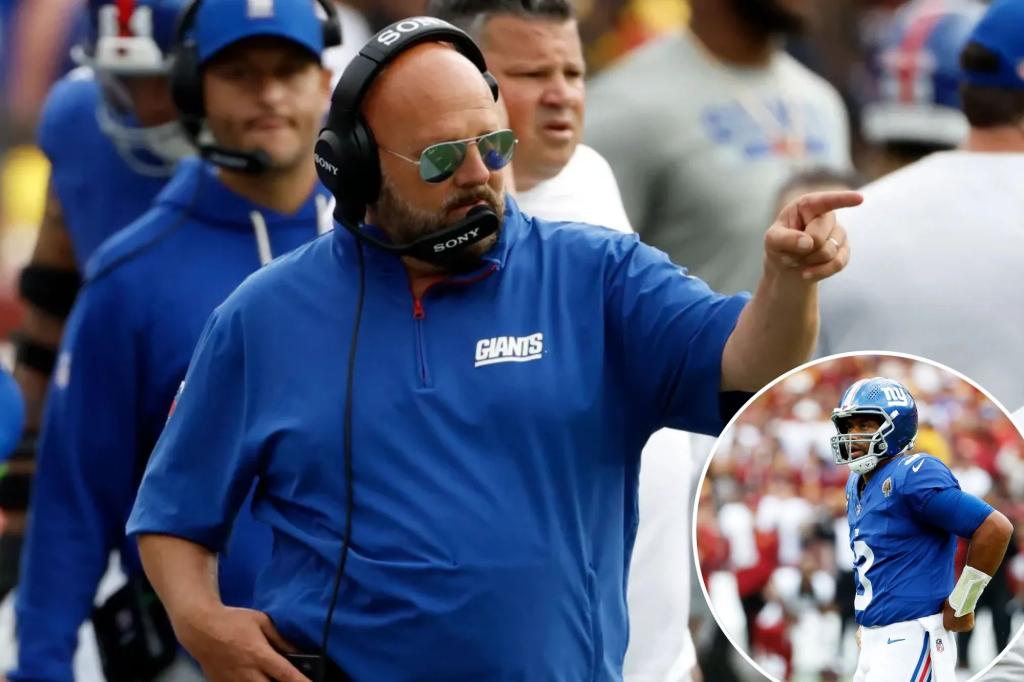 Giants’ preseason optimism evaporates in 21-6 Week 1 loss to Commanders