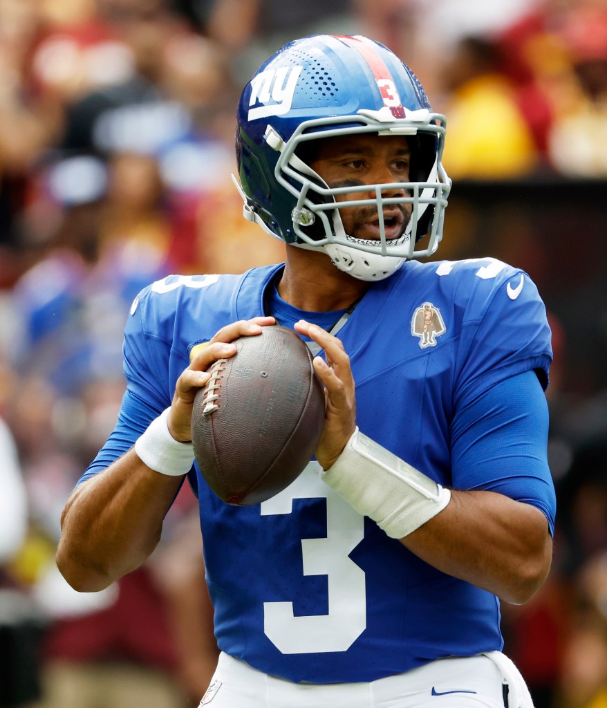 Giants stick with Russell Wilson as Week 2 starter despite shaky opener